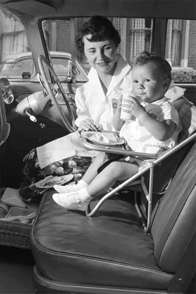 Car seats sales from the 1960s